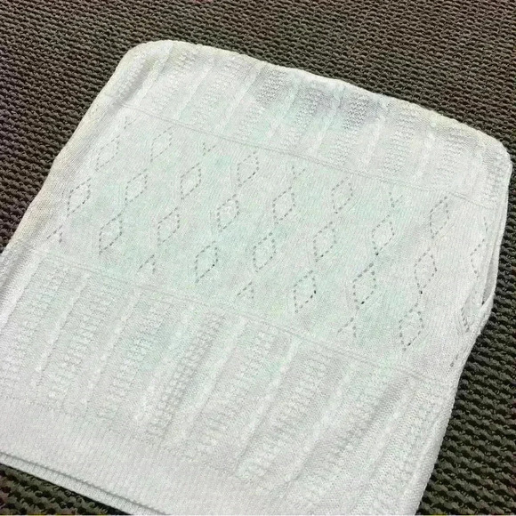 T Top Express By Sweaters USA White Knit Vest Women’s Large Made In USA - Picture 4 of 4